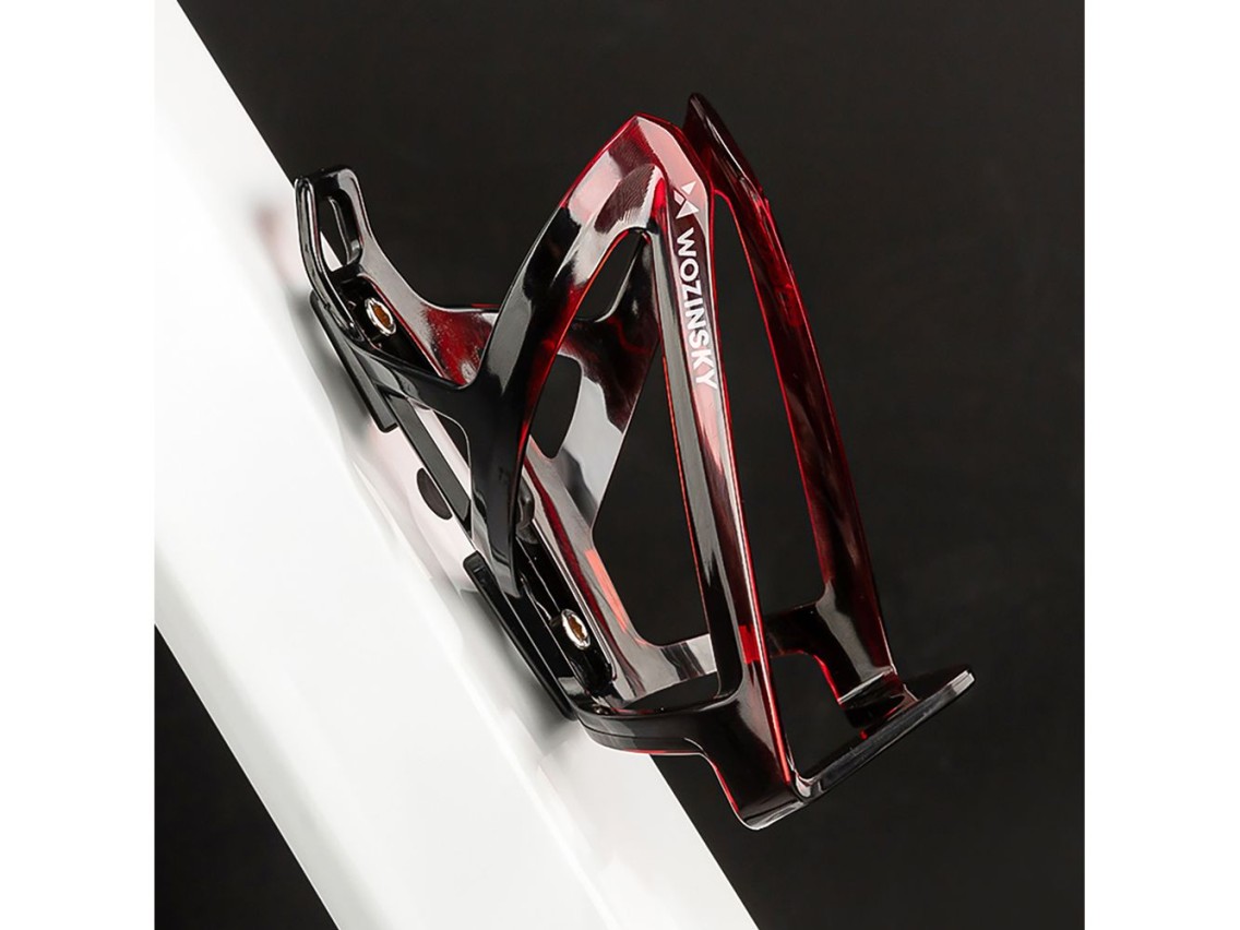 Suporte para garrafa de bicicleta Wozinsky WUR-01BR - Preto e vermelho