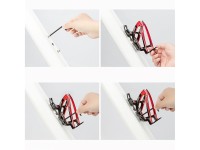 Suporte para garrafa de bicicleta Wozinsky WUR-01BR - Preto e vermelho Suporte para garrafa de bicicleta Wozinsky WUR-01BR - Preto e vermelho