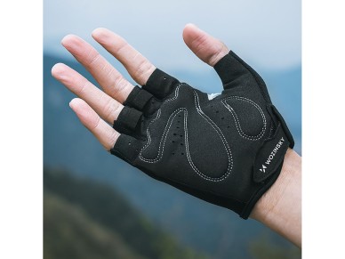 Wozinsky WRR-02M cycling gloves size M - gray Wozinsky WRR-02M cycling gloves size M - gray