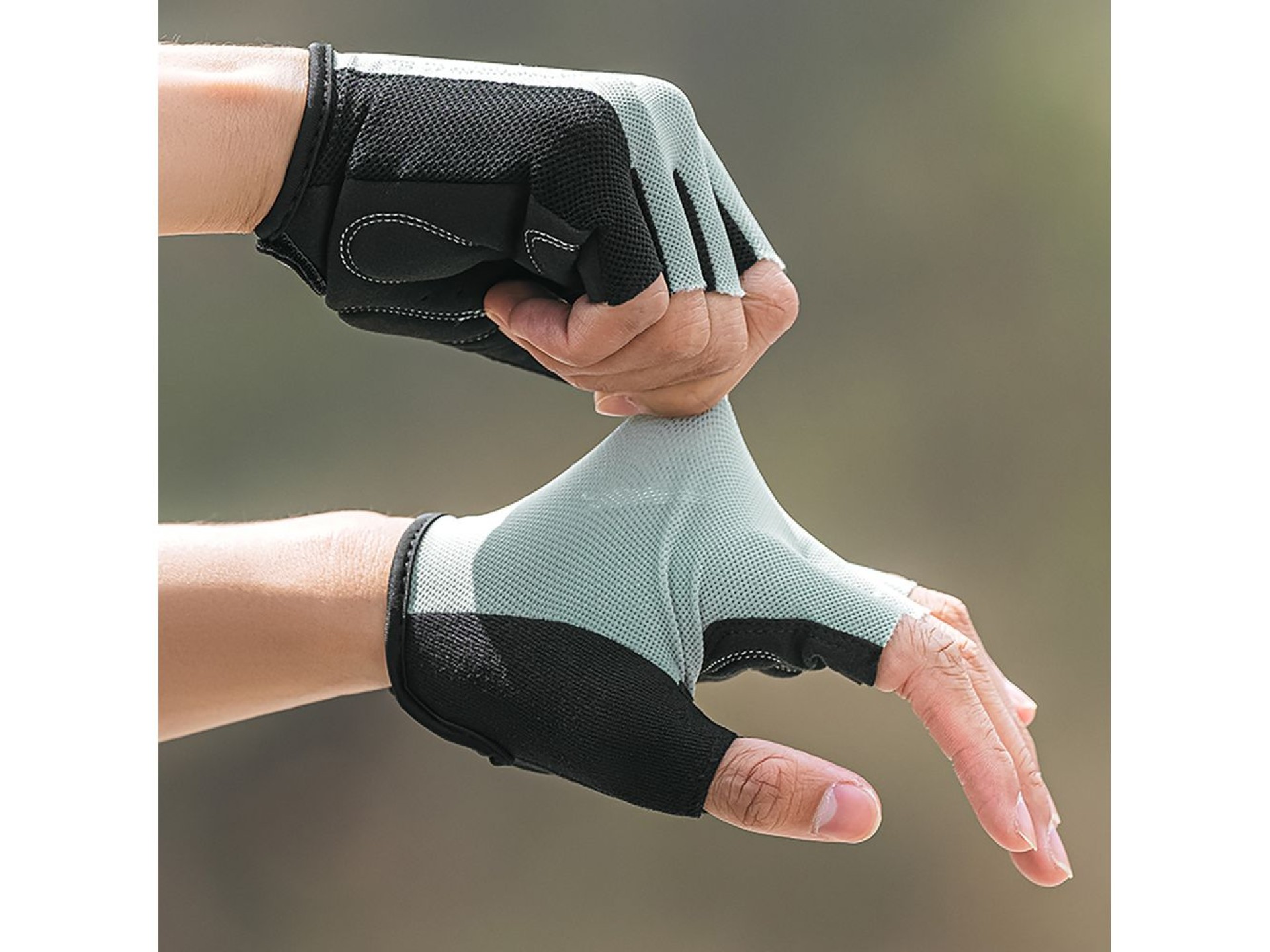 Luvas de ciclismo Wozinsky WRR-02XL tamanho XL - cinza