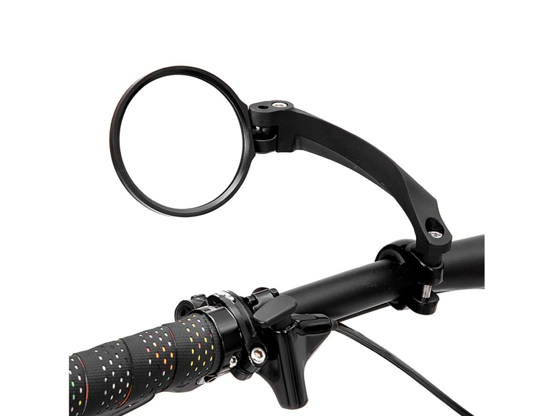 Espelho retrovisor esquerdo para bicicleta Wozinsky WLR-01I - Preto