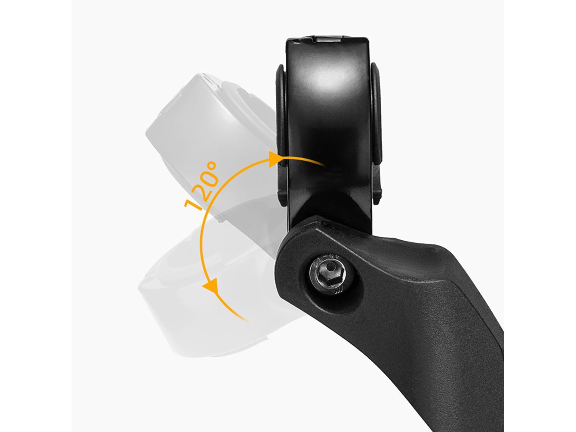 Espelho retrovisor esquerdo para bicicleta Wozinsky WLR-01I - Preto