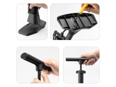 Bomba de ch�o para bicicleta Wozinsky WPR-02 - Preta