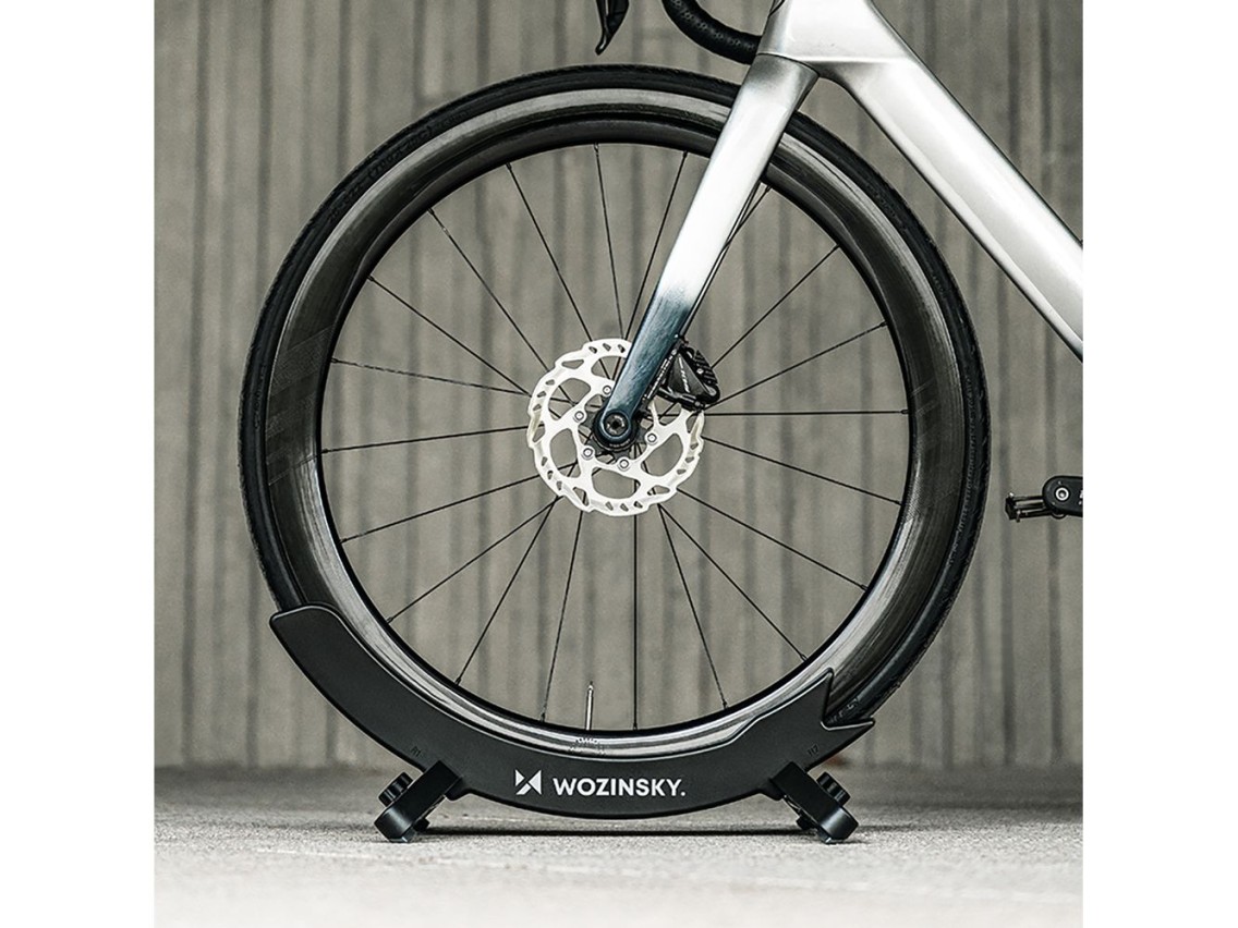 Soporte para bicicleta Wozinsky WSR-02, estable, para ruedas de bicicleta - negro