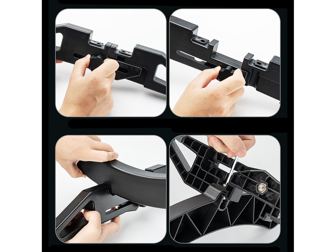 Soporte para bicicleta Wozinsky WSR-02, estable, para ruedas de bicicleta - negro