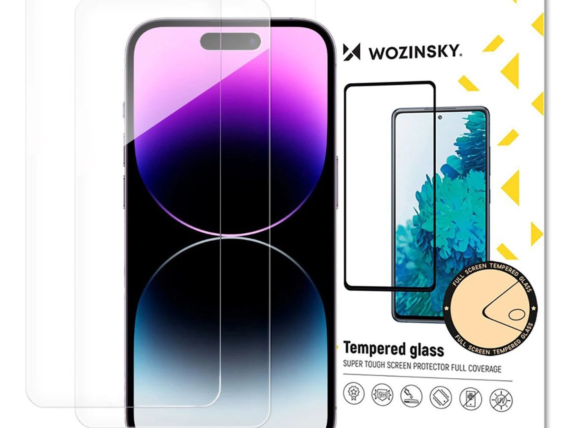 Wozinsky Tempered Glass 2-Pack for iPhone 17 Pro / 16 Pro
