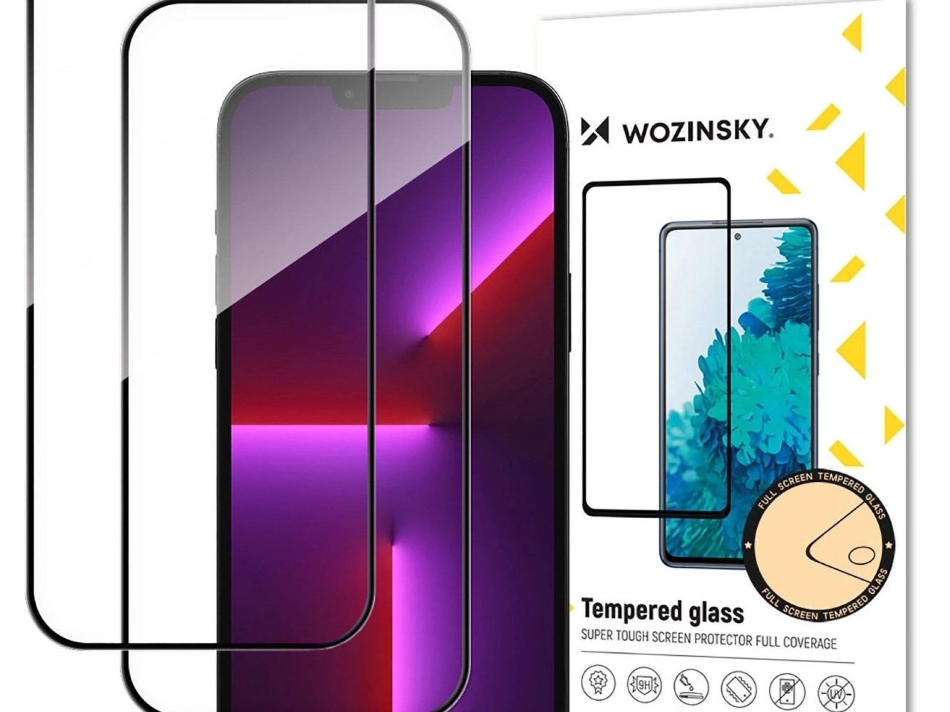 Wozinsky Full Glue Tempered Glass 2-Pack for iPhone 17 Pro Max