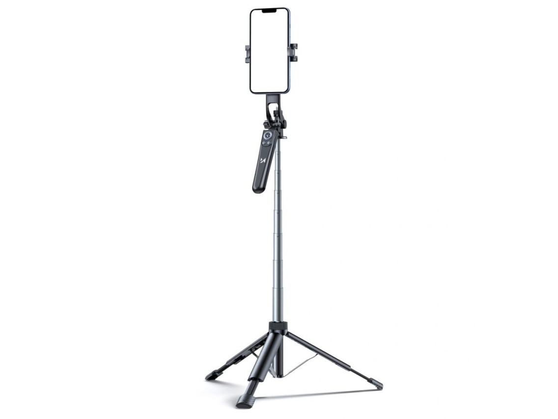 Palo selfie Wozinsky WC1Y70S trípode telescópico de 1,7 m con soporte para teléfono - negro