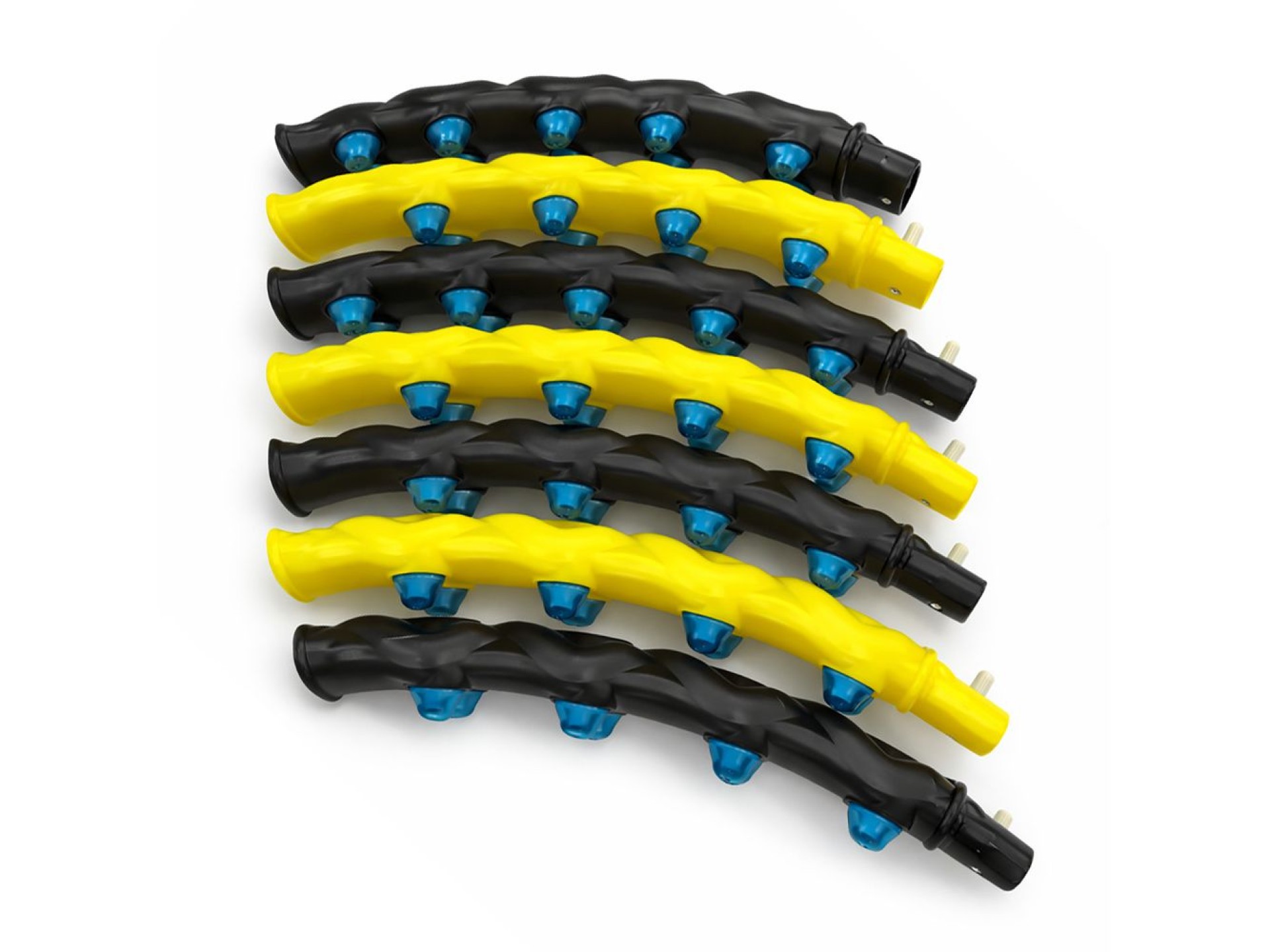 Massageador de bambolê Wozinsky WHH-110 com nódulos - Preto e amarelo