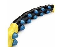 Massageador de bambolê Wozinsky WHH-110 com nódulos - Preto e amarelo Massageador de bambolê Wozinsky WHH-110 com nódulos - Preto e amarelo