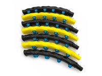 Massageador de bambolê Wozinsky WHH-110 com nódulos - Preto e amarelo Massageador de bambolê Wozinsky WHH-110 com nódulos - Preto e amarelo