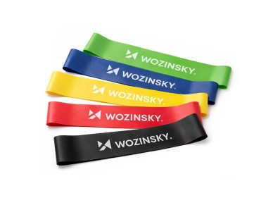 Wozinsky WGO-5 latex resistance bands - 5 pcs. Wozinsky WGO-5 latex resistance bands - 5 pcs.