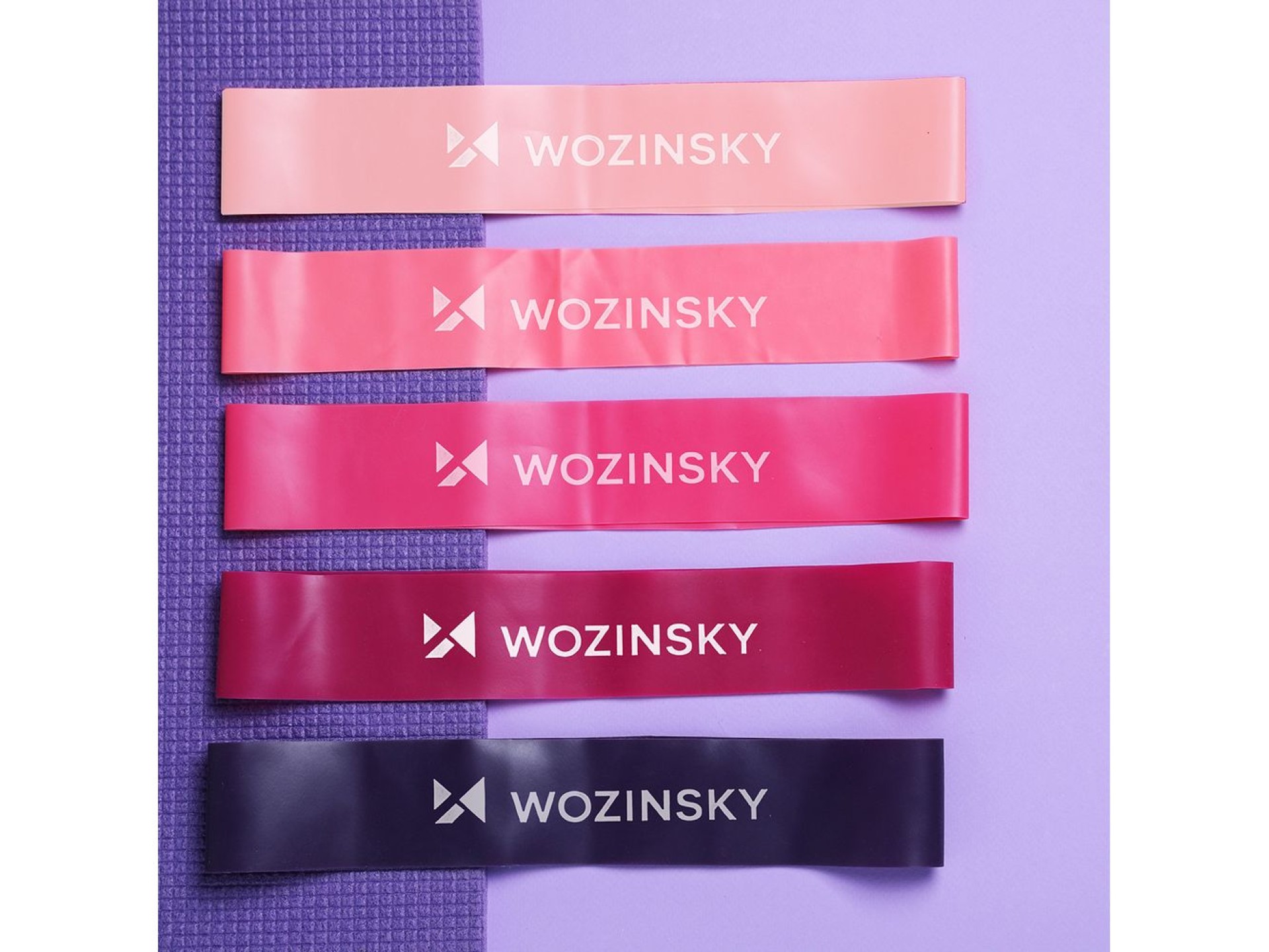 Bandas de resistencia Wozinsky WGO-5A TPE - 5 unidades.