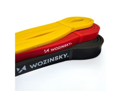 Wozinsky WGO-3 latex resistance bands - 3 pcs. Wozinsky WGO-3 latex resistance bands - 3 pcs.