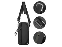 Bolsa de celular de braço Wozinsky WSDB-B para corrida - preta Bolsa de celular de braço Wozinsky WSDB-B para corrida - preta