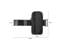 Bolsa de celular de braço Wozinsky WSDB-B para corrida - preta Bolsa de celular de braço Wozinsky WSDB-B para corrida - preta