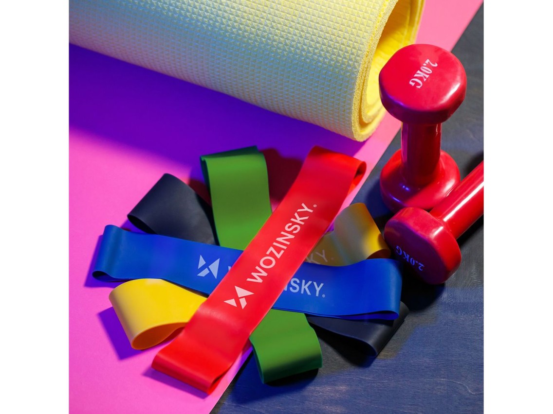Faixas de resistência de látex Wozinsky WGO-5 - 5 unidades.