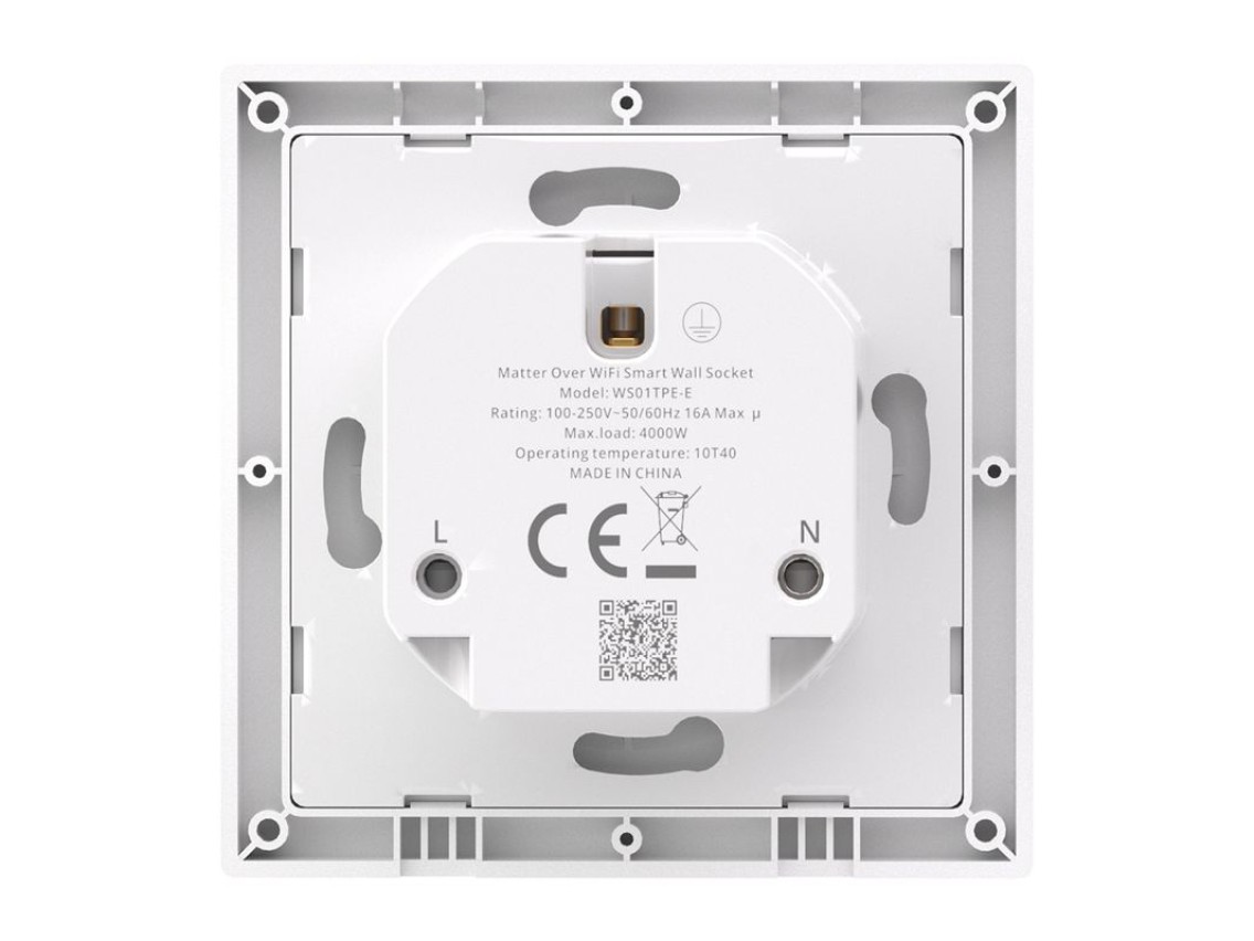 Tomada de parede inteligente Sonoff WS01TPE-E WiFi (Tipo E)