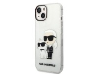 Karl Lagerfeld Glitter Karl&Choupette case for iPhone 14 Plus - transparent Karl Lagerfeld Glitter Karl&Choupette case for iPhone 14 Plus - transparent