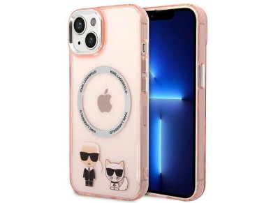 Karl Lagerfeld KLHMP14MHKCP iPhone 14 Plus 6.7 "hardcase pink / pink Karl & Choupette Aluminum Magsa Karl Lagerfeld KLHMP14MHKCP iPhone 14 Plus 6.7 "hardcase pink / pink Karl & Choupette Aluminum Magsa