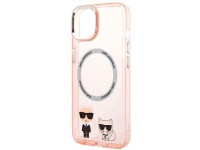 Capa rígida rosa Karl Lagerfeld KLHMP14MHKCP para iPhone 14 Plus 6.7 / Magsafe de alumínio rosa Karl Capa rígida rosa Karl Lagerfeld KLHMP14MHKCP para iPhone 14 Plus 6.7 / Magsafe de alumínio rosa Karl