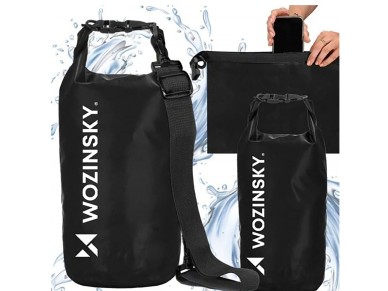 Bolsa impermeable Wozinsky WWK-20 para SUP y kayak de 20 litros - negra Bolsa impermeable Wozinsky WWK-20 para SUP y kayak de 20 litros - negra