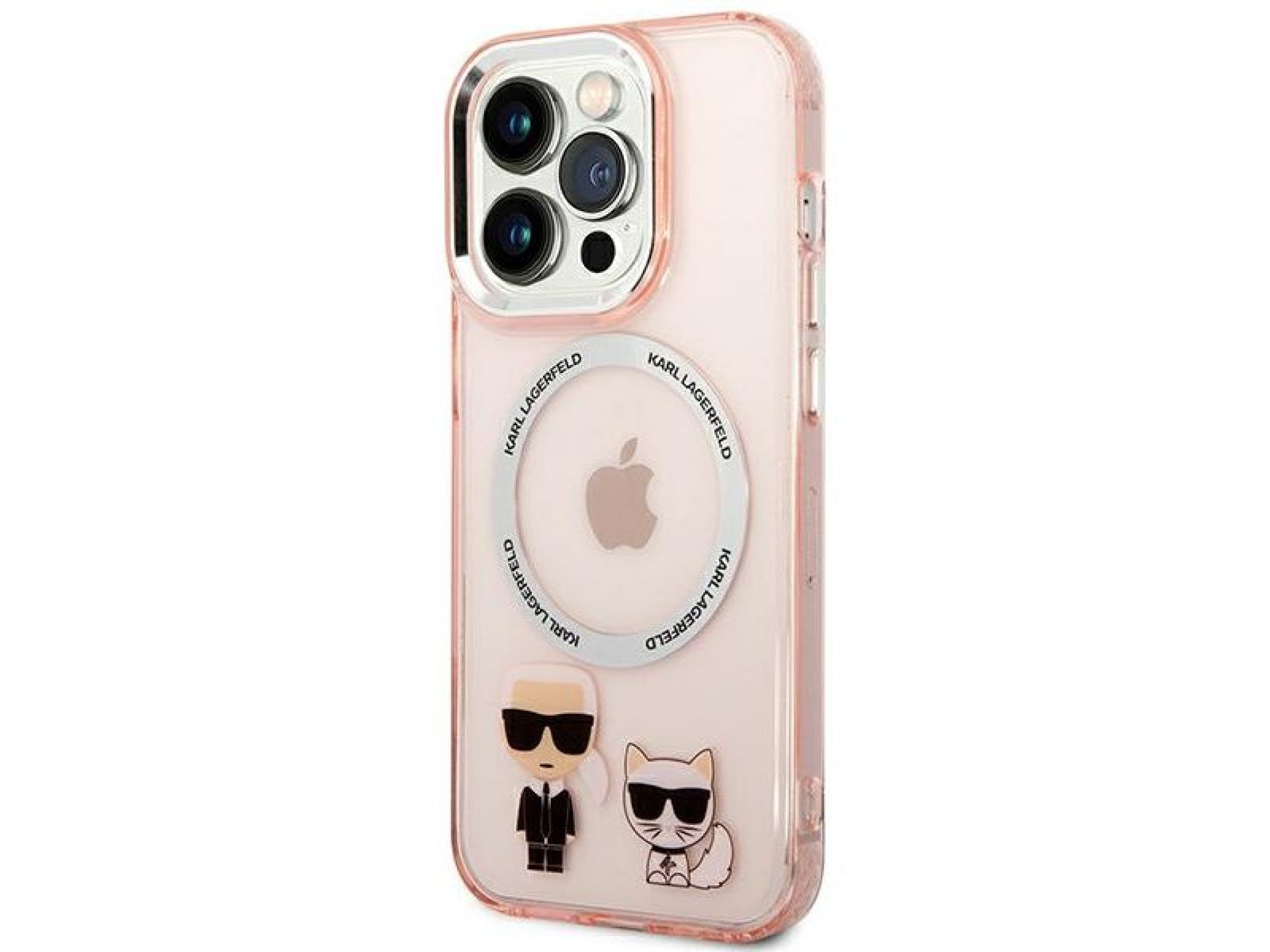 Capa rígida Karl Lagerfeld KLHMP14LHKCP para iPhone 14 Pro de 6,1