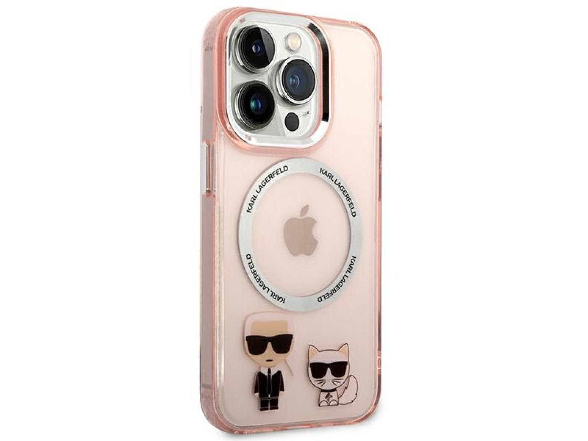 Capa rígida Karl Lagerfeld KLHMP14LHKCP para iPhone 14 Pro de 6,1