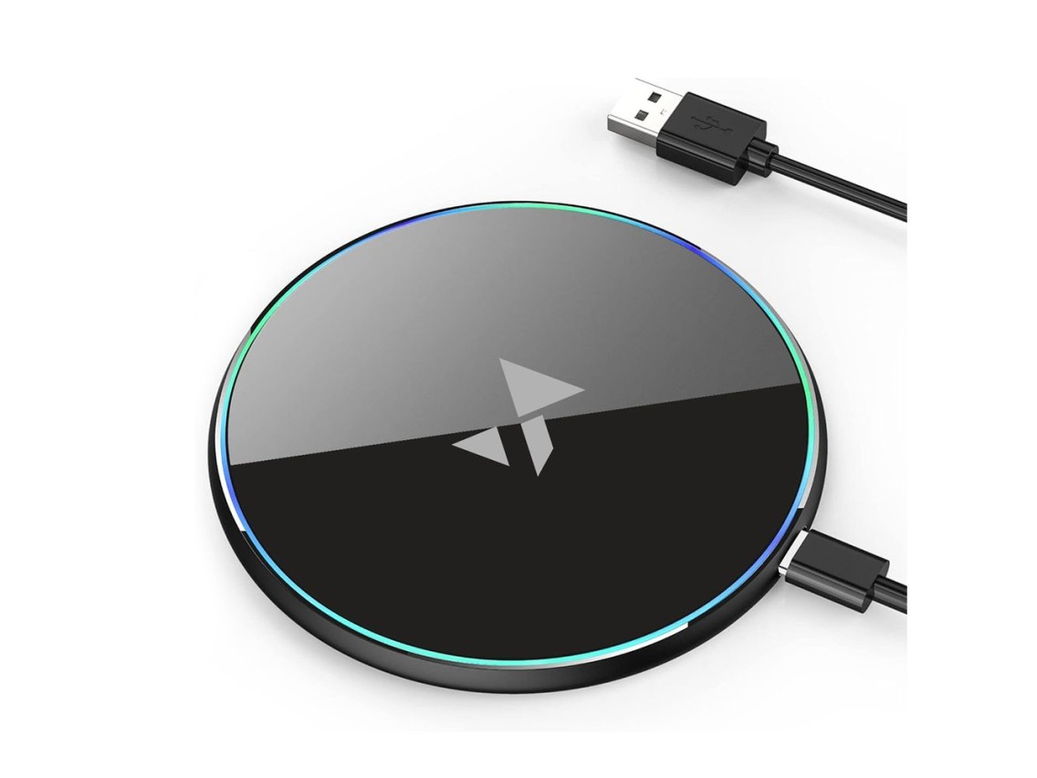 Wozinsky WLI-01Y 15W Qi Inductive Charger with USB-C Cable - Black