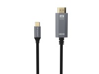 Cabo Wozinsky WCCH-01 USB-C para HDMI 4K 60Hz de 1,8 m - Preto