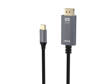 Cable Wozinsky WCCH-01 USB-C - HDMI 4K 60Hz de 1,8 m - Negro