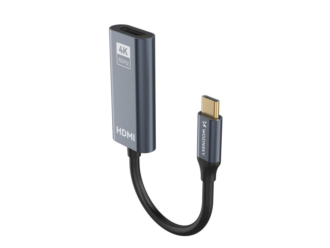 Wozinsky WACH-01 USB-C - HDMI 4K 60Hz Adapter - Black