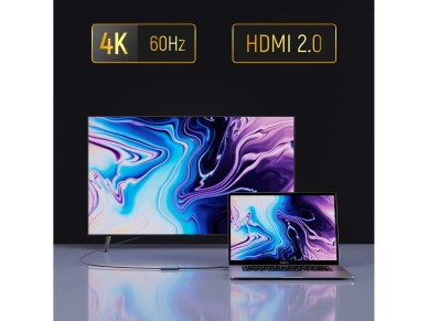 Adaptador Wozinsky WACH-01 USB-C - HDMI 4K 60Hz - Negro