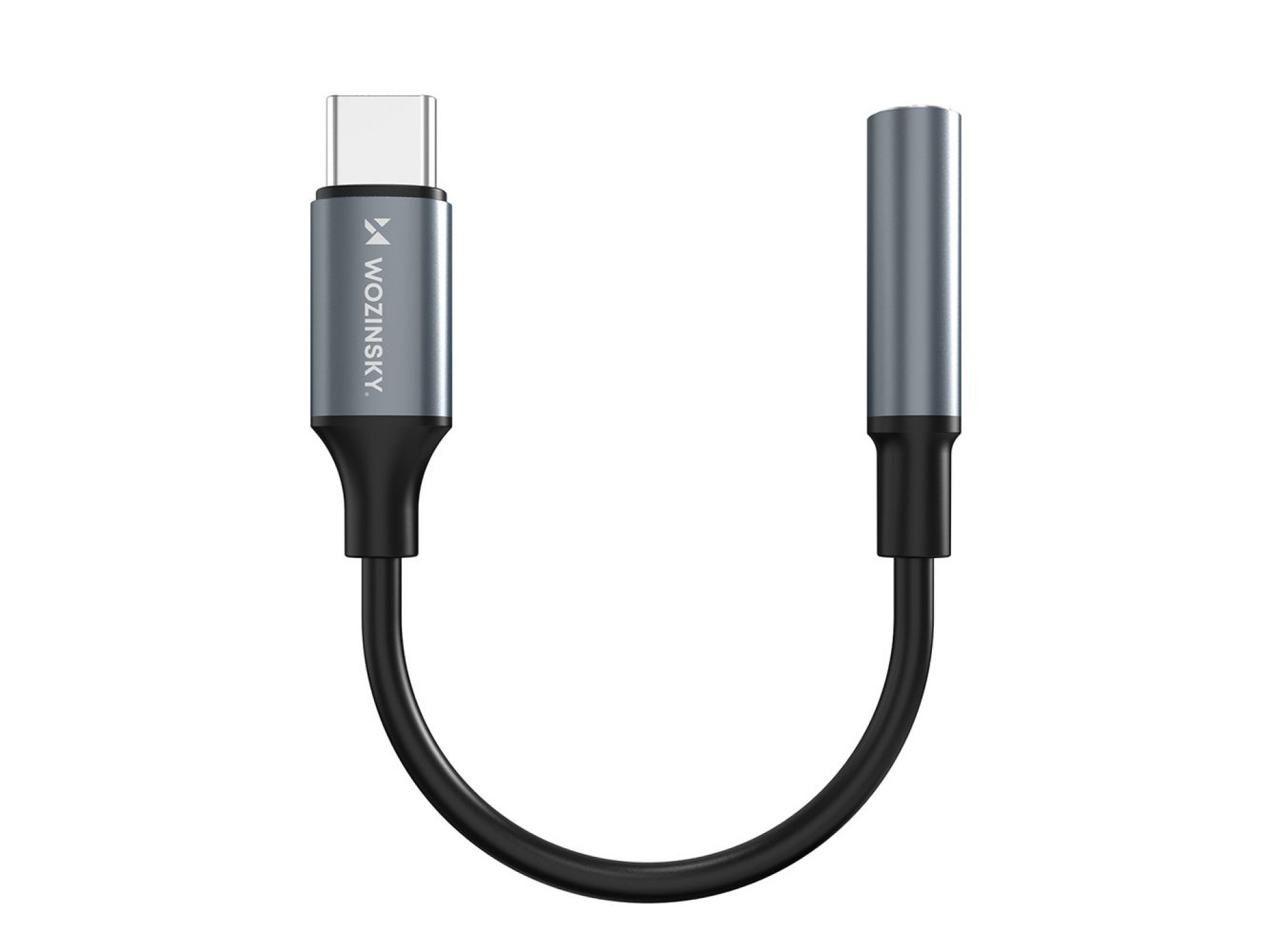Adaptador USB-C Wozinsky WACM-01 - Miniconector de 3,5 mm - Negro