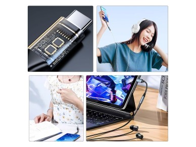 Wozinsky WACM-01 USB-C Adapter - 3.5mm Mini Jack - Black