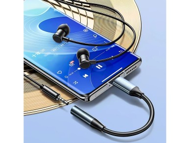 Wozinsky WACM-01 USB-C Adapter - 3.5mm Mini Jack - Black