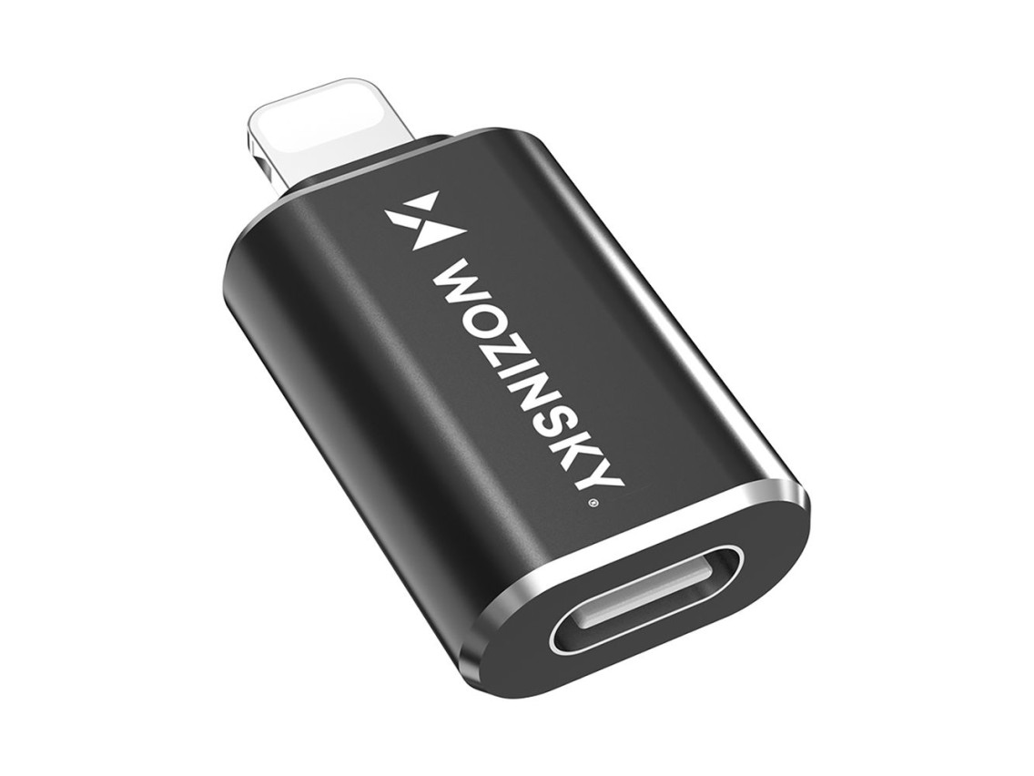 Adaptador Wozinsky WALC-01 Lightning para USB-C - Preto