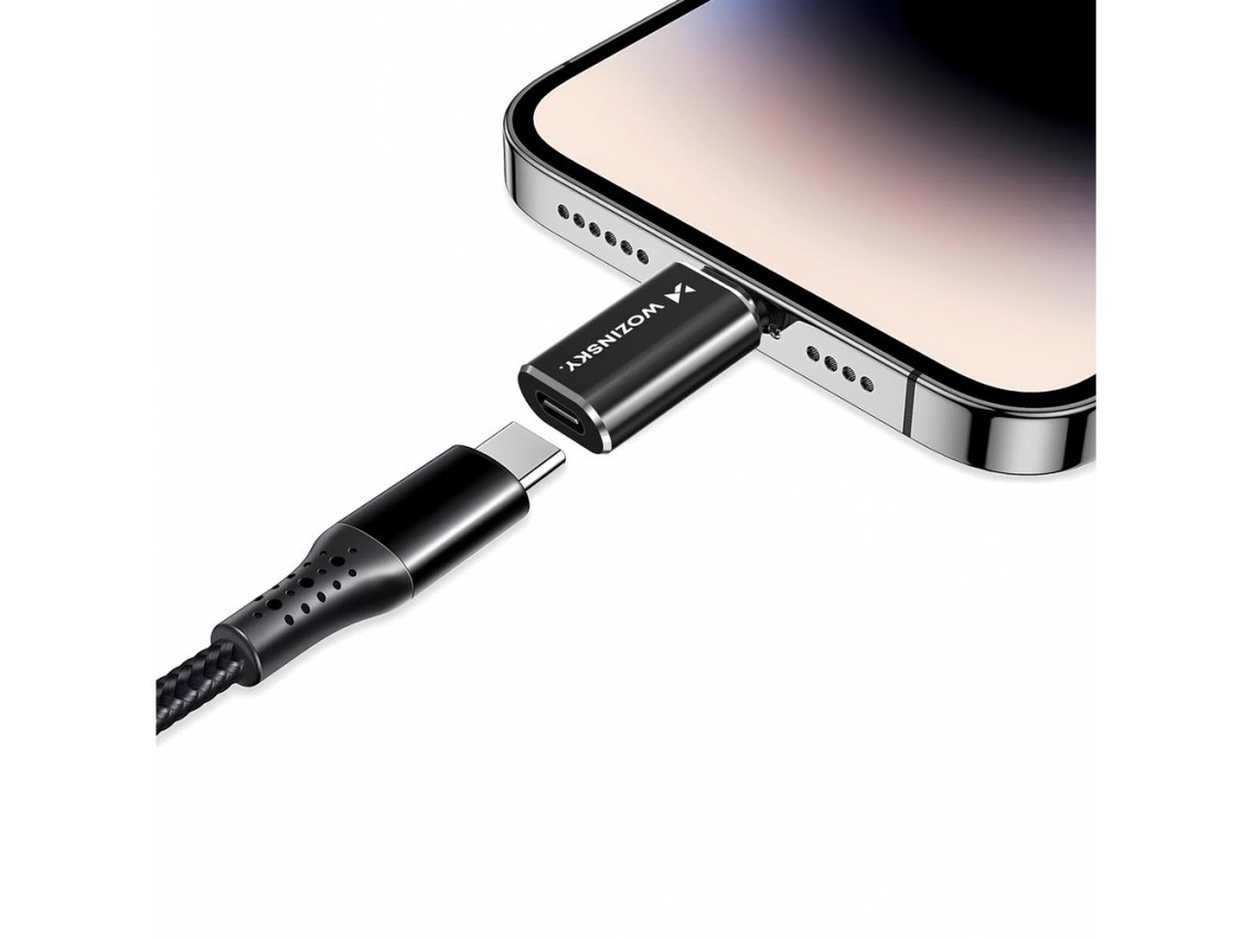 Adaptador Wozinsky WALC-01 Lightning para USB-C - Preto