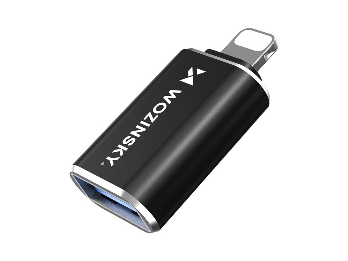 Adaptador Wozinsky WALA-01 Lightning a USB-A OTG - Negro