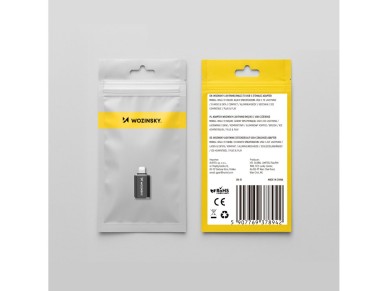Adaptador Wozinsky WALC-01 Lightning para USB-C - Preto