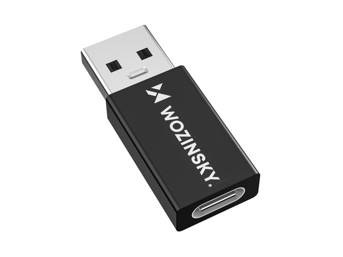 Wozinsky WAAC-01 USB-A - USB-C OTG Adapter - Black