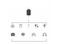Adaptador Wozinsky WALA-01 Lightning a USB-A OTG - Negro Adaptador Wozinsky WALA-01 Lightning a USB-A OTG - Negro