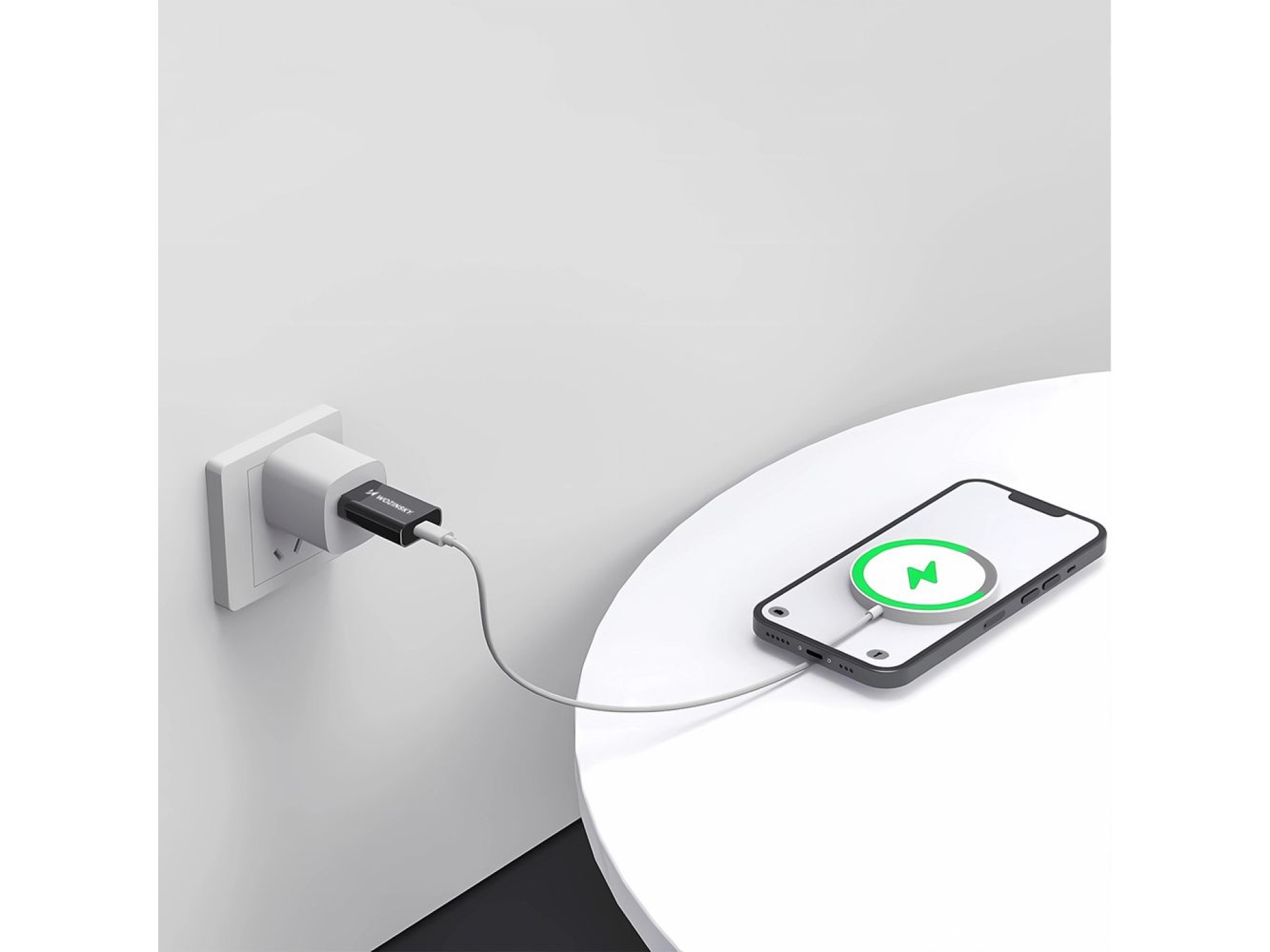 Wozinsky WAAC-01 USB-A - USB-C OTG Adapter - Black