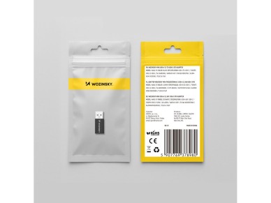 Wozinsky WAAC-01 USB-A - USB-C OTG Adapter - Black