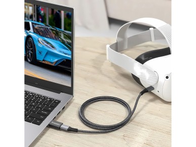 Wozinsky WAAC-01 USB-A - USB-C OTG Adapter - Black
