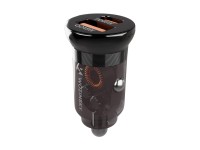 Carregador veicular Wozinsky 65W USB-C PD 65W / USB-A 45W QC 3.0 - Preto Carregador veicular Wozinsky 65W USB-C PD 65W / USB-A 45W QC 3.0 - Preto