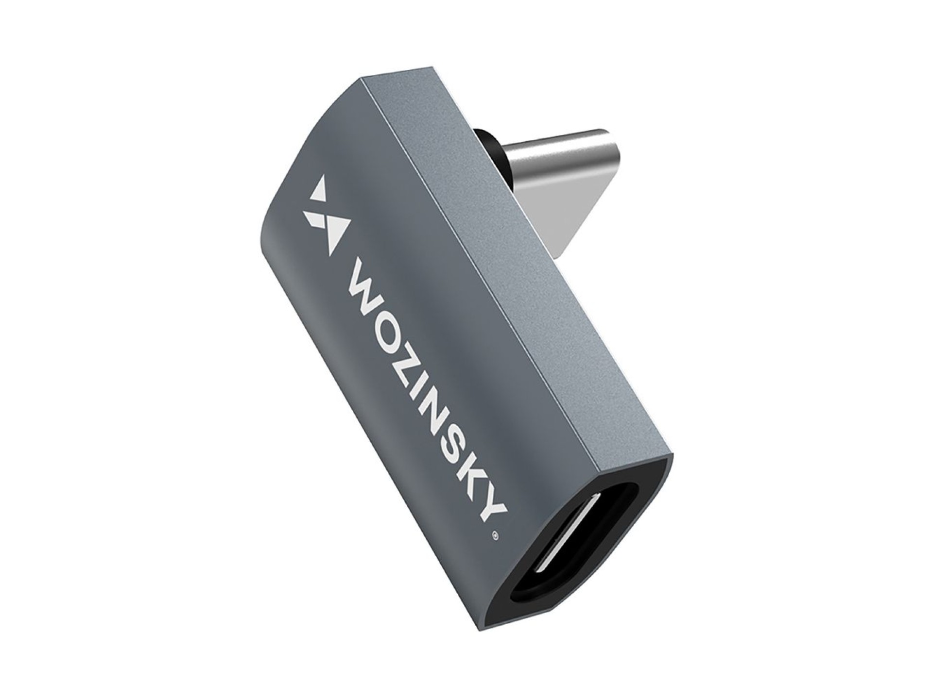 Adaptador angular USB-C Wozinsky WPKF-01 - USB-C 40 Gb/s 240 W 8K OTG - Gris