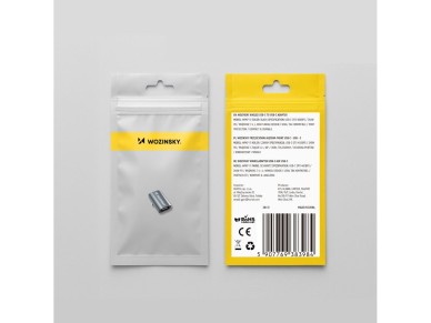 Adaptador angular USB-C Wozinsky WPKF-01 - USB-C 40 Gb/s 240 W 8K OTG - Gris Adaptador angular USB-C Wozinsky WPKF-01 - USB-C 40 Gb/s 240 W 8K OTG - Gris