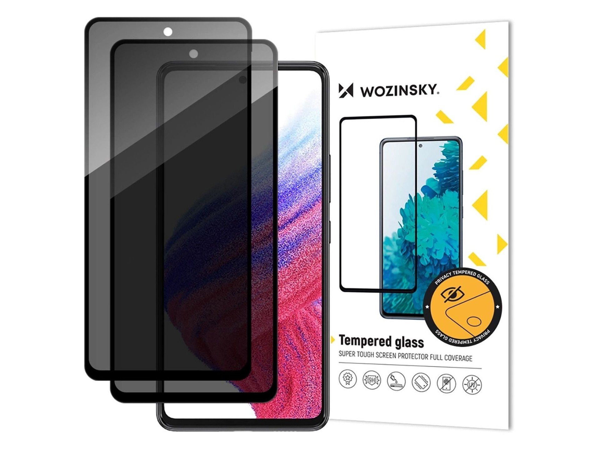Wozinsky Privacy Glass Privacy Tempered Glass for Xiaomi Redmi Note 14S, 2-pack