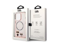 Capa rígida Karl Lagerfeld KLHMP14LHKCP para iPhone 14 Pro de 6,1" rosa/rosa Karl & Choupette Magsaf Capa rígida Karl Lagerfeld KLHMP14LHKCP para iPhone 14 Pro de 6,1" rosa/rosa Karl & Choupette Magsaf